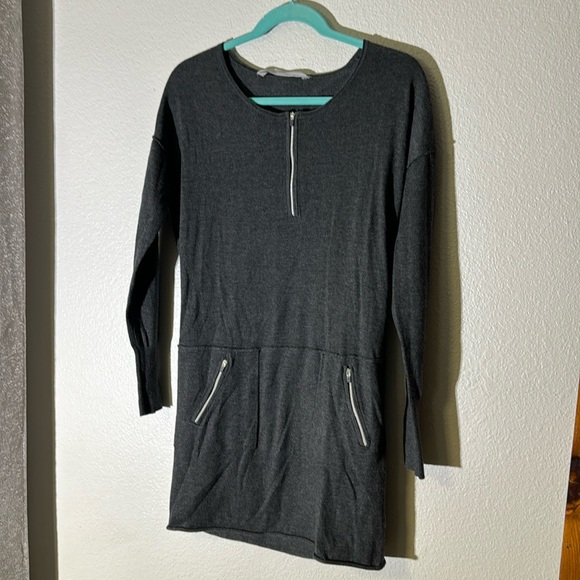 Athleta Charcoal grey Azalia knit dress X-Small - Picture 1 of 9